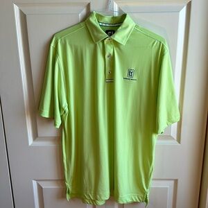 Men’s FootJoy Golf Polo Shirt TPC Dorado Beach Large Lime Green